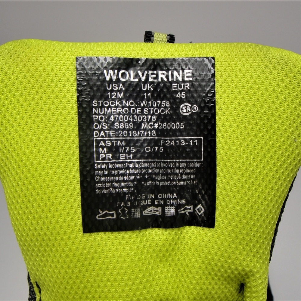 Wolverine Quest Men's Work Boot Size 12m - image 7